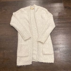 White long cozy cardigan!